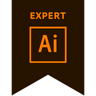 Adobe Certified Professional badge - Illustrator