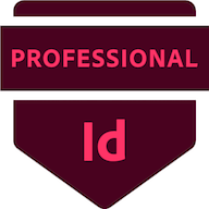 Adobe Certified Professional badge - InDesign